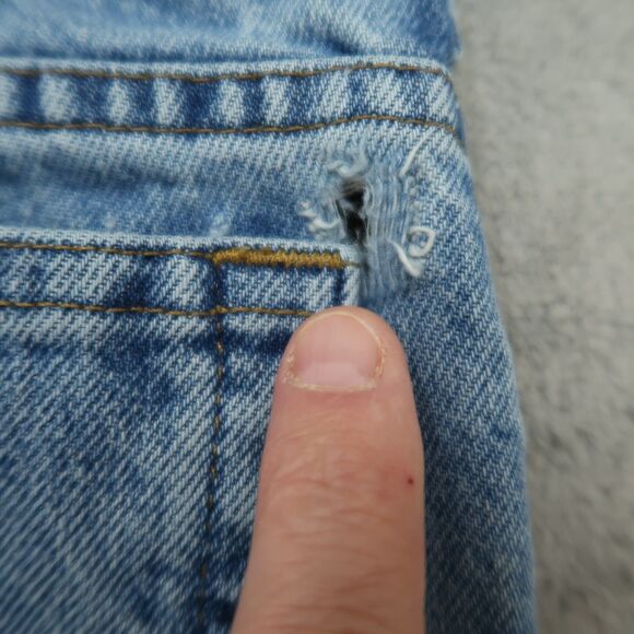 Carhartt Jeans Mens Size 42x32 Blue Traditional Fit 100% Cotton Denim Workwear - Picture 3 of 16